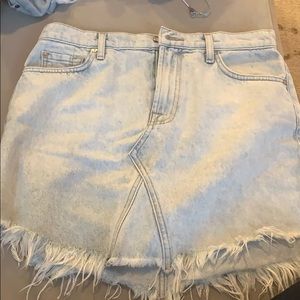 7 for all mankind denim skirt